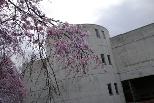 大学セミナーハウス　さくら館と枝垂れ桜